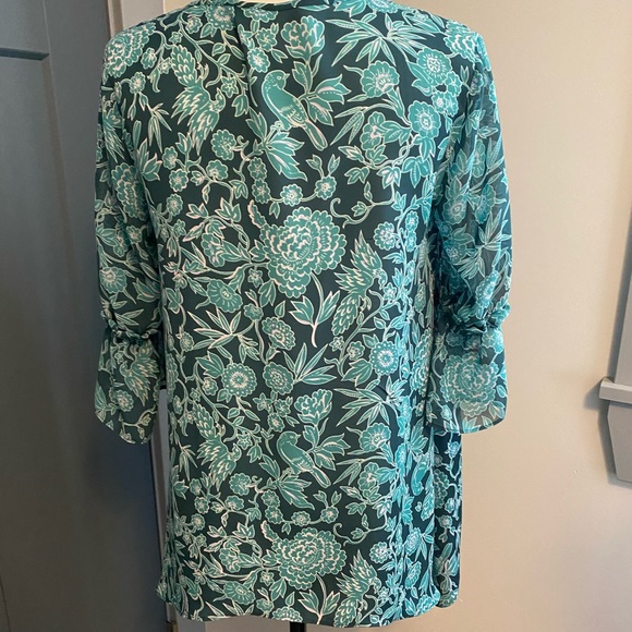 🐦 2/30$ Lauren Conrad floral Blouse size xs - Picture 6 of 9